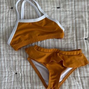 Kids Orange Bikini Set